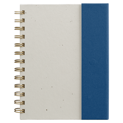 Halden FSC Paper Sticky Note Spiral Notebook Organiser promotional notebook in navy blue printed with your company logo