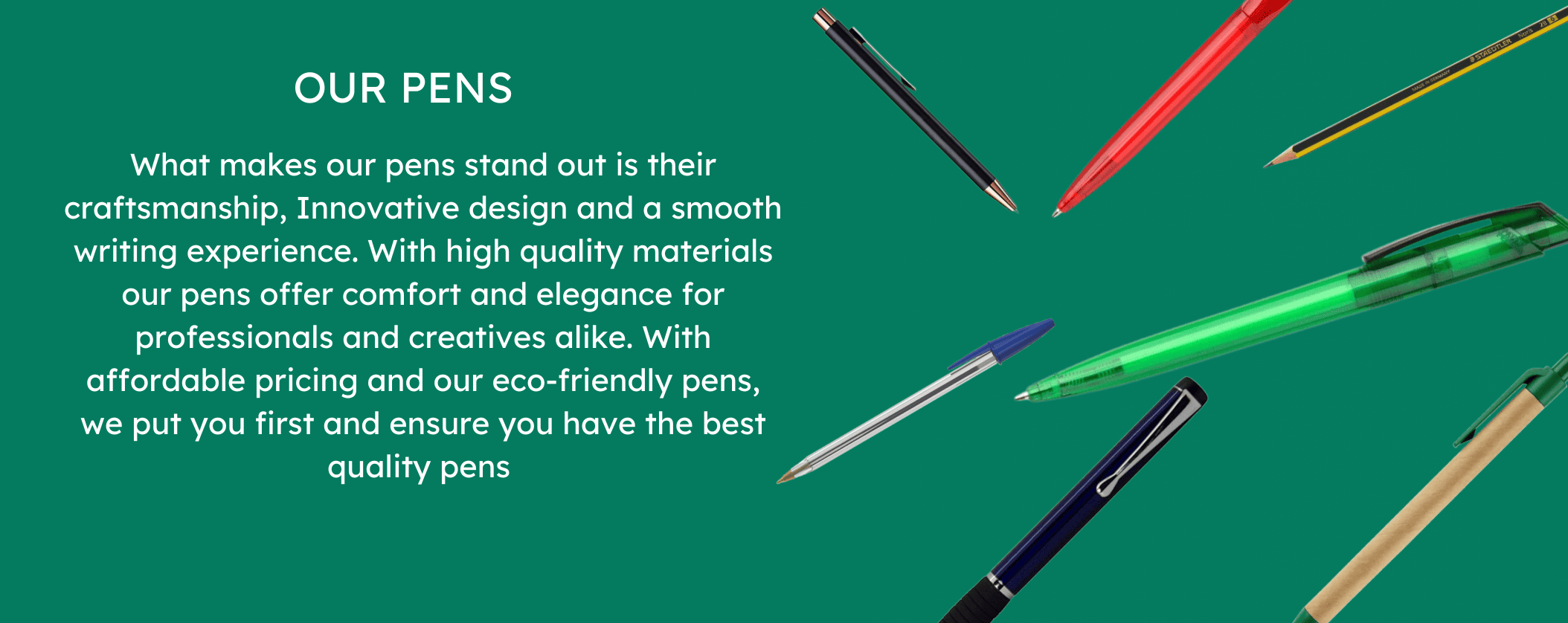 Discover the perfect promotional pens for your brand with Swish & Click.
