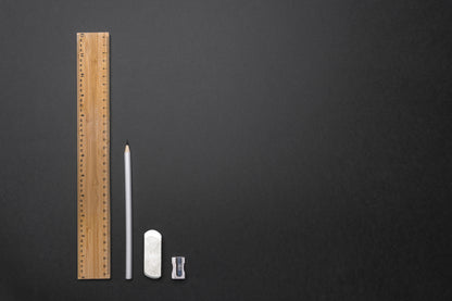 Timberson extra thick 30cm double sided bamboo ruler