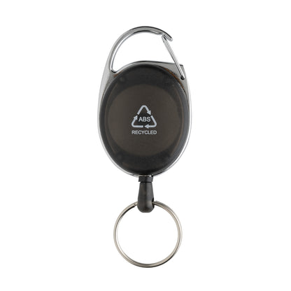 RCS recycled ABS roller clip keychain