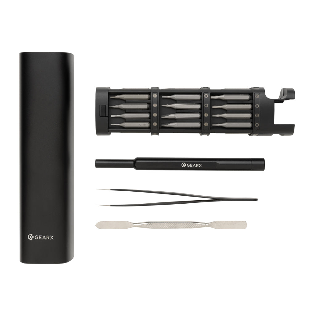 Gear X RCS recycled aluminium precision screwdriver set 46pc