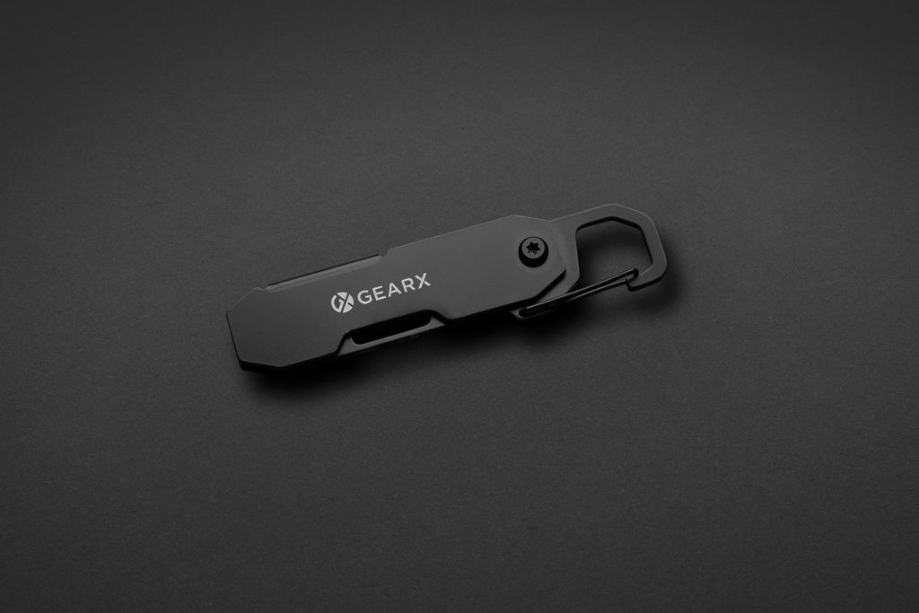 Gear X foldable EDC tool with carabiner and parcel cutter