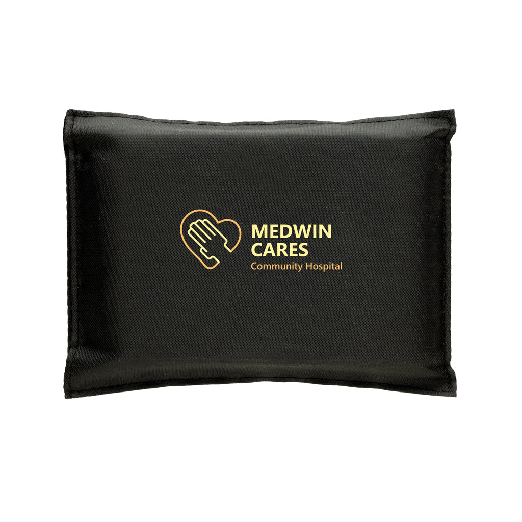 Solra emergency blanket in RCS recycled RPET pouch