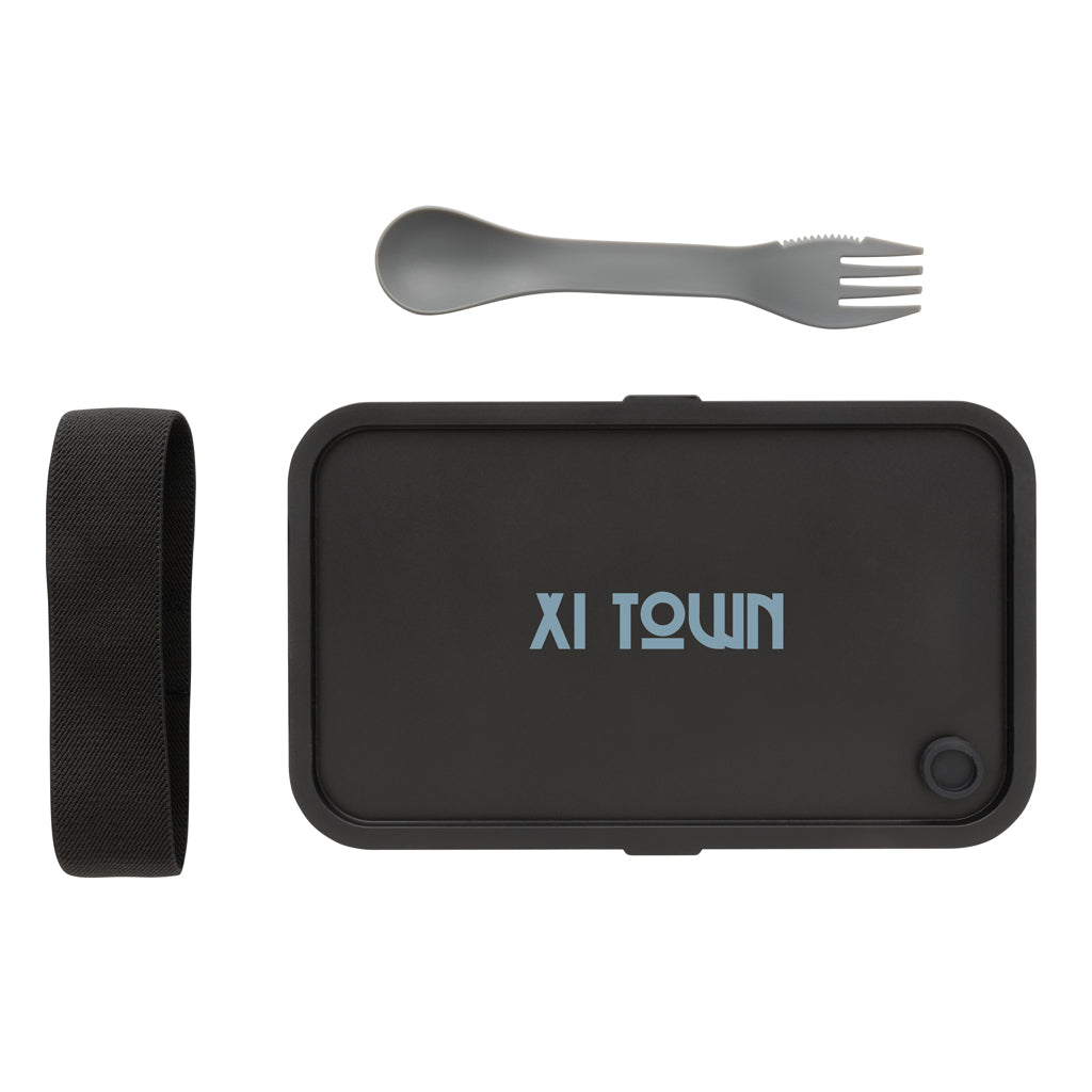 PP lunch box with spork