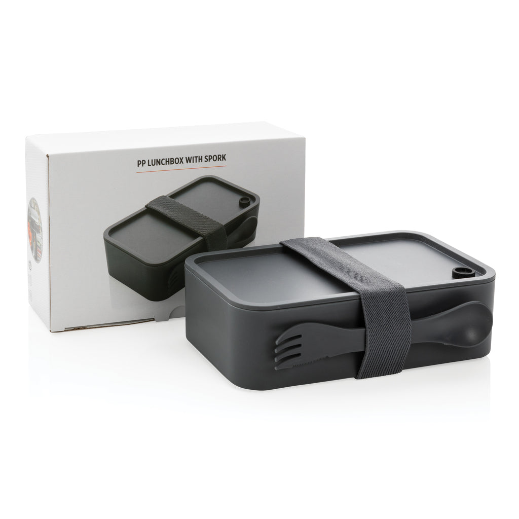 PP lunchbox with spork