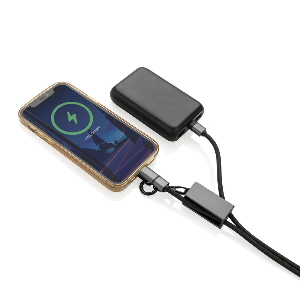 Terra RCS recycled PET phone cord with 60W dual charge cable