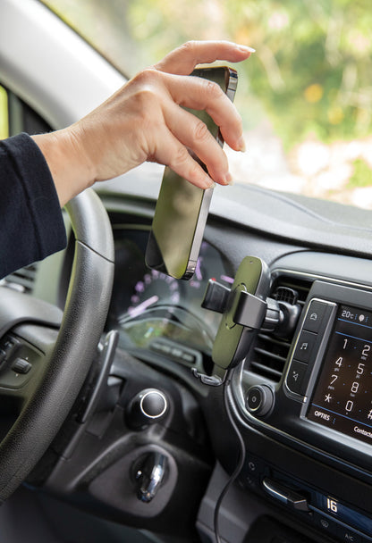 RCS recycled plastic 10W wireless charging car holder