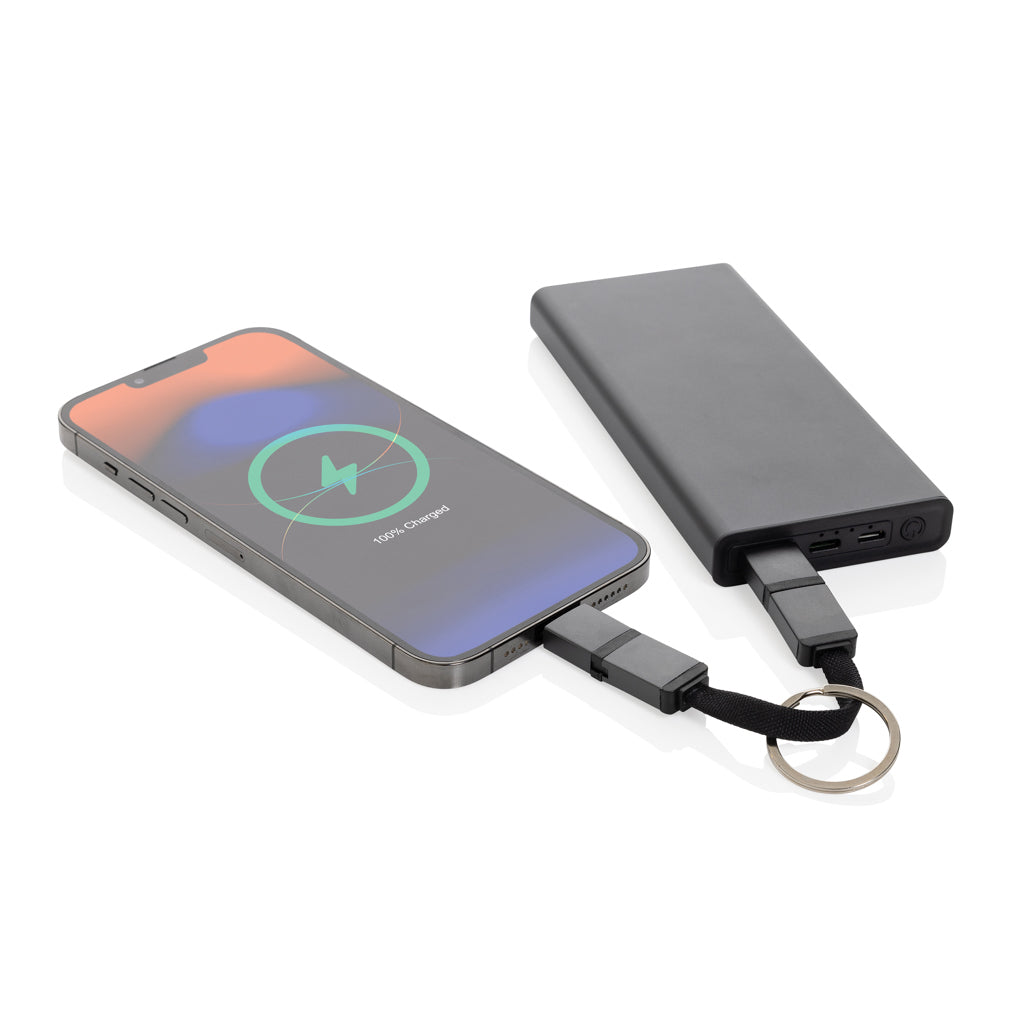 Terra recycled aluminium 4 in 1 60W fast charging cable