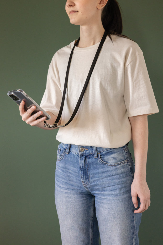 Nivo RCS recycled PET Crossbody lanyard