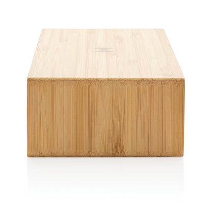 Bamboo alarm clock with 5W wireless charger