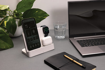 Joltz RCS recycled plastic dual 15W charger with iWatch slot