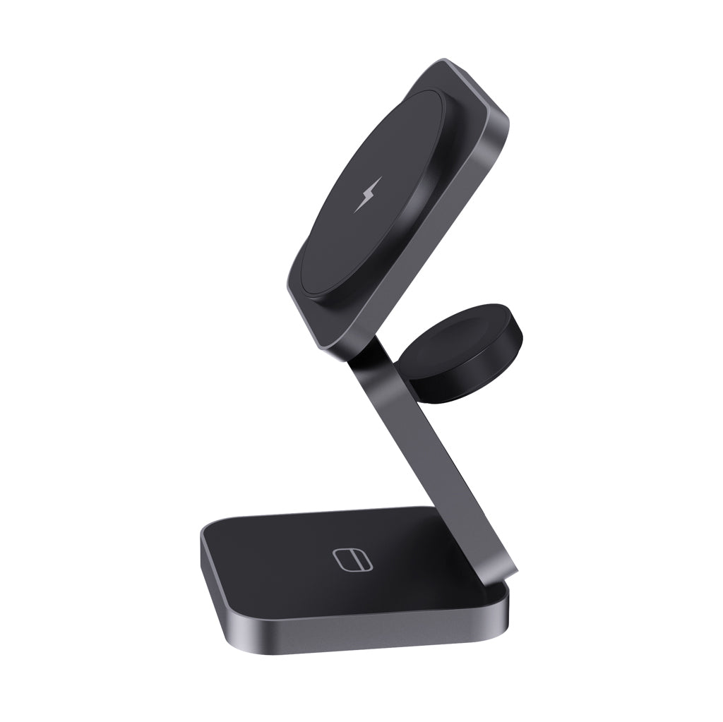 Terra RCS recycled aluminium foldable 3 in 1 15W charger