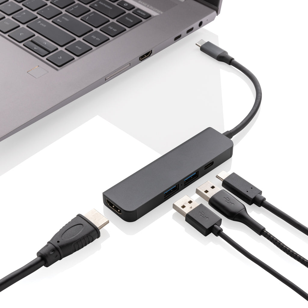 Terra RCS recycled aluminium hub with HDMI input