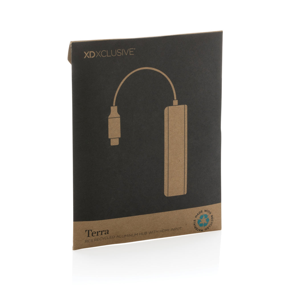 Terra RCS recycled aluminium hub with HDMI input