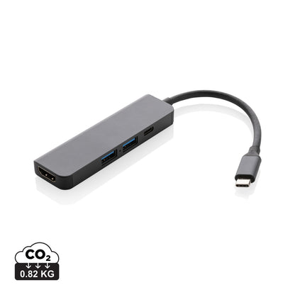 Terra RCS recycled aluminium hub with HDMI input