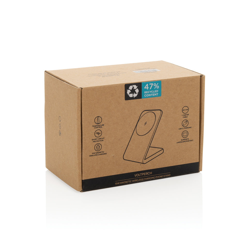 VoltPerch RCS recycled plastic 15W magnetic wireless charger