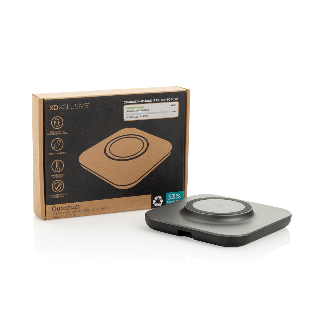 Quantum ultra-fast 25W magnetic wireless charging pad
