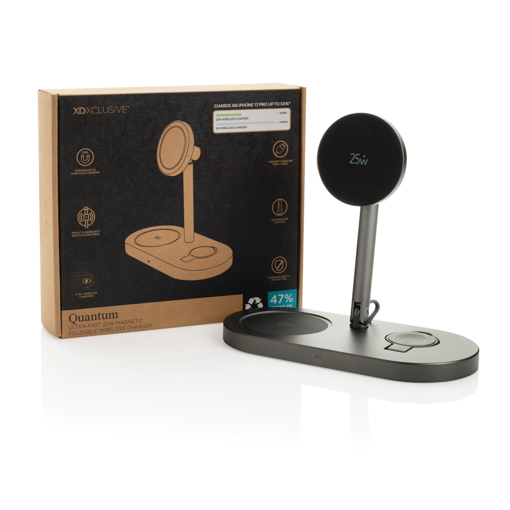 Quantum RCS ultra-fast 25W Magnetic desk wireless Charger