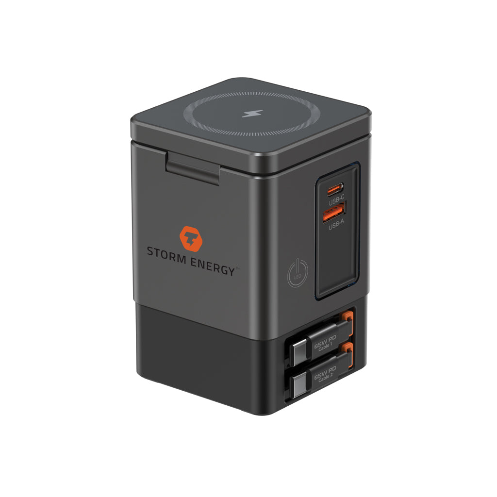 Urban Vitamin Sacramento 105W GAN charger+retractable cables