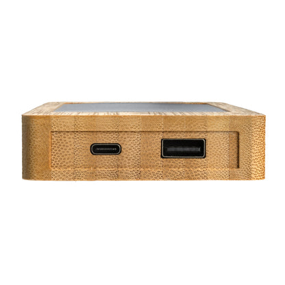 Sunwick 10.000 mAh Bamboo solar powerbank