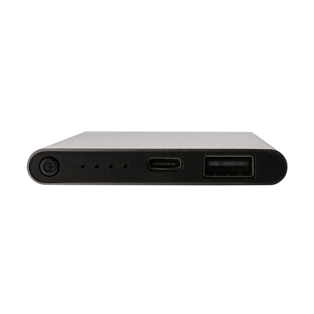 RCS recycled plastic/aluminium 4000mah powerbank with type C