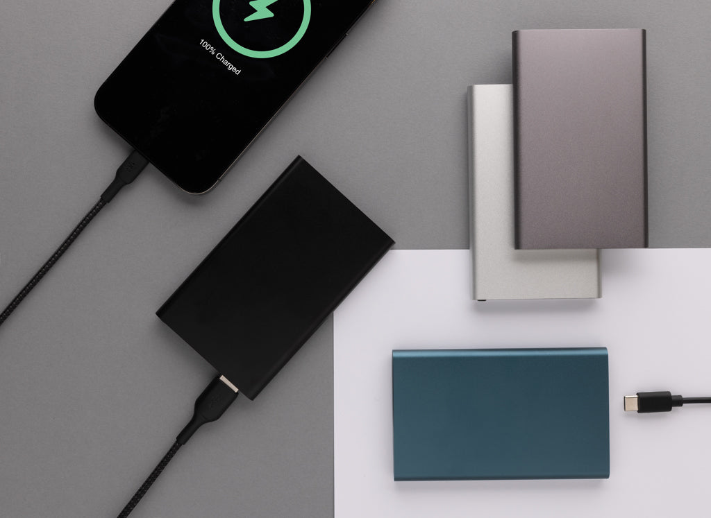 RCS recycled plastic/aluminium 4000mah powerbank with type C
