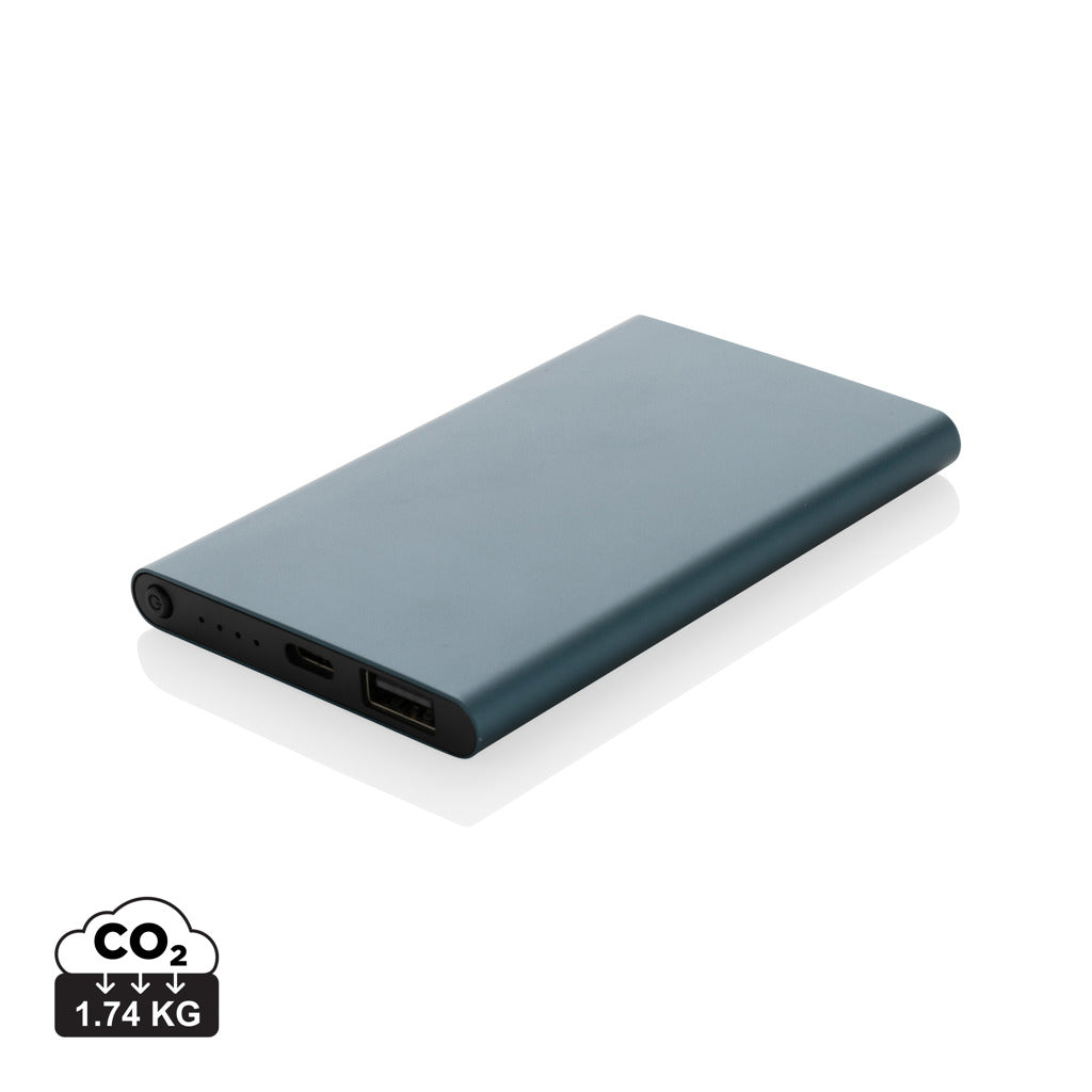 RCS recycled plastic/aluminium 4000mah powerbank with type C