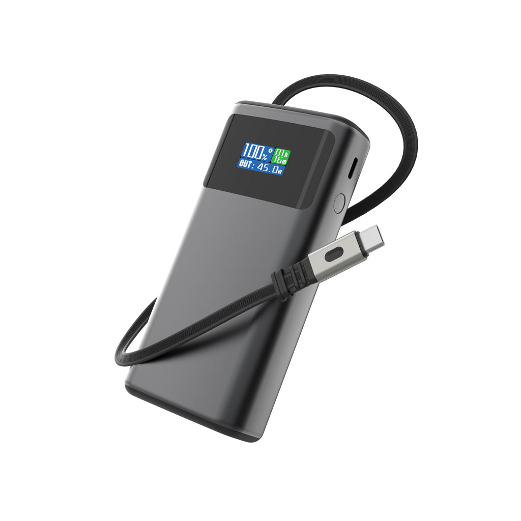 Quantum RCS ultra-fast PD45W 10.000mAh powerbank with screen