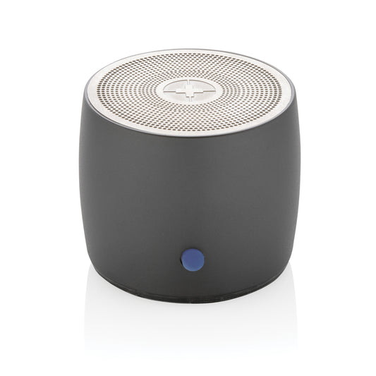 Swiss Peak RCS recycled aluminium 3W bass speaker