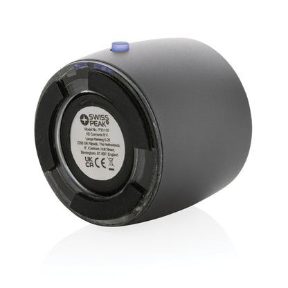 Swiss Peak RCS recycled aluminium 3W bass speaker