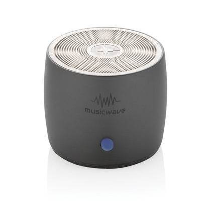 Swiss Peak RCS recycled aluminium 3W bass speaker