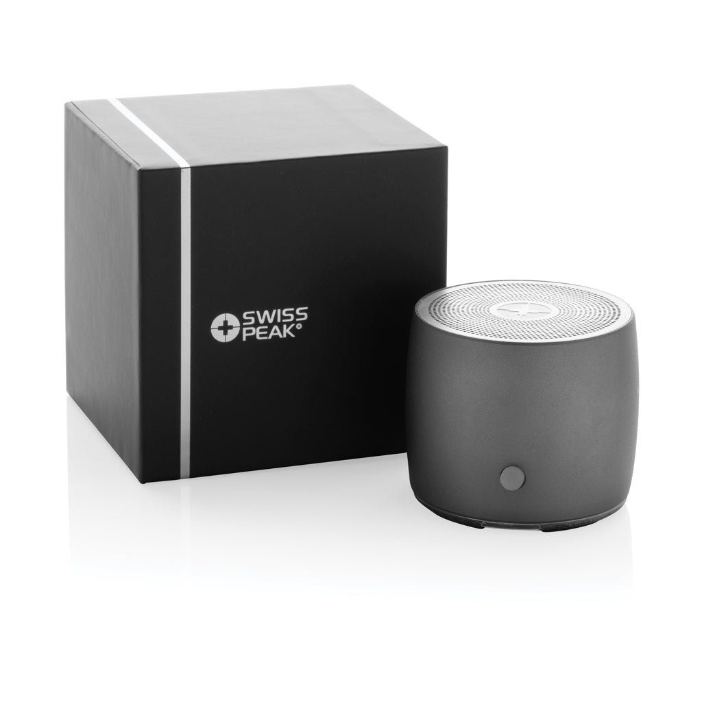 Swiss Peak RCS recycled aluminium 3W bass speaker