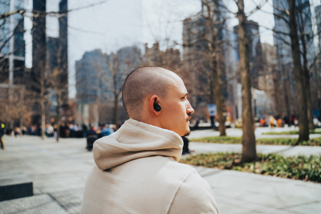 Lakewood RCS recycled and repairable wireless earbuds