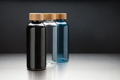 RCS RPET bottle with bamboo lid
