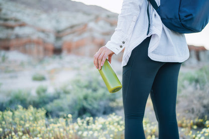 RCS certified recycled PP water bottle with handle