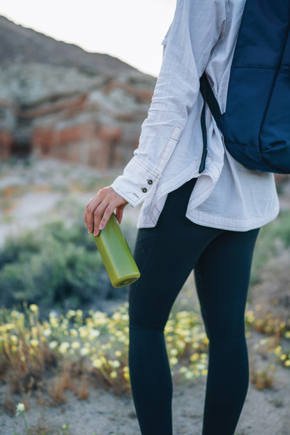 RCS certified recycled PP water bottle with handle