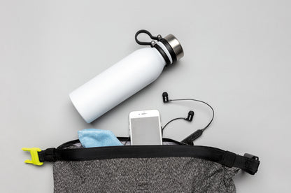 Copper vacuum insulated bottle with carry loop
