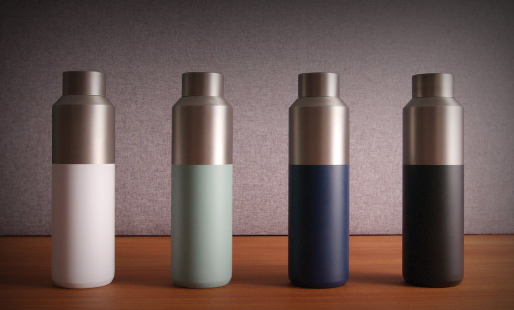 Fluid RCS certified recycled steel water bottle 600ml