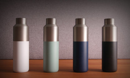 Fluid RCS certified recycled steel water bottle 600ml