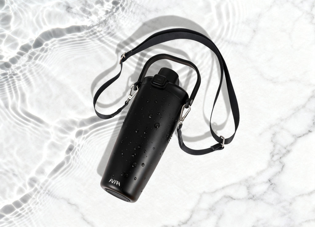 Avira Ayala RCS re-steel duosip lockable crossbody tumbler