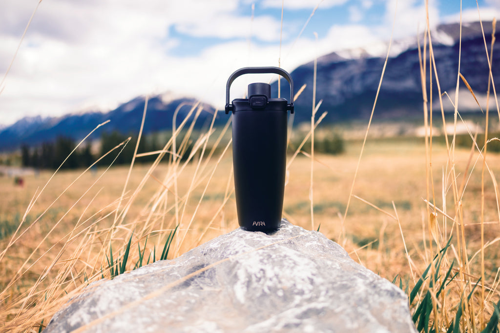 Avira Ayala RCS re-steel duosip lockable crossbody tumbler
