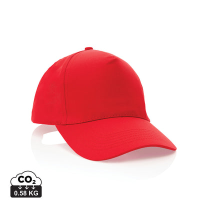 Impact 5 panel 190gr Recycled cotton cap with AWARE™ tracer