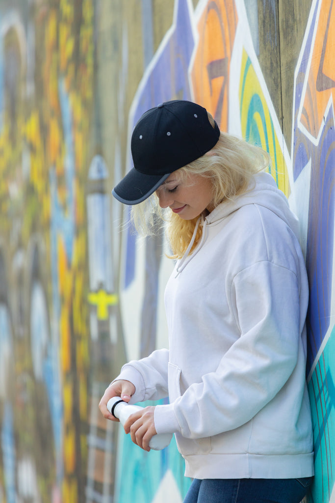 Impact AWARE™ Brushed rcotton 6 panel contrast cap 280gr