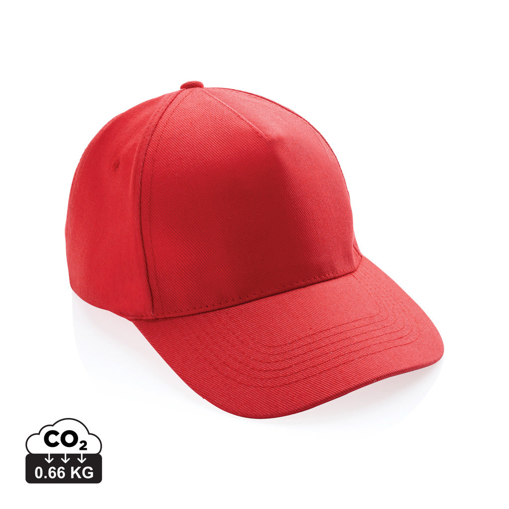 Impact 5panel 280gr Recycled cotton cap with AWARE™ tracer