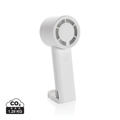 Twist RCS recycled plastic re-chargeable portable fan