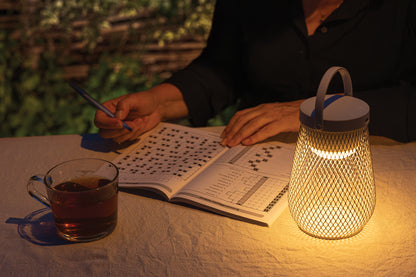 Aurora RCS recycled plastic USB re-chargeable table lamp