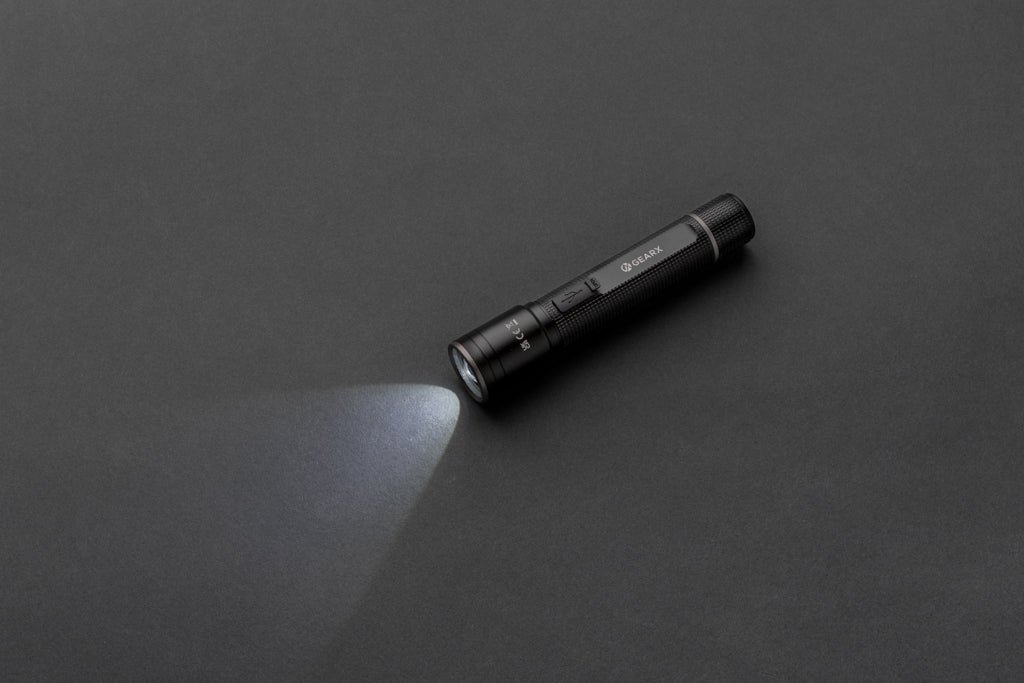 Gear X RCS recycled aluminium USB-rechargeable torch