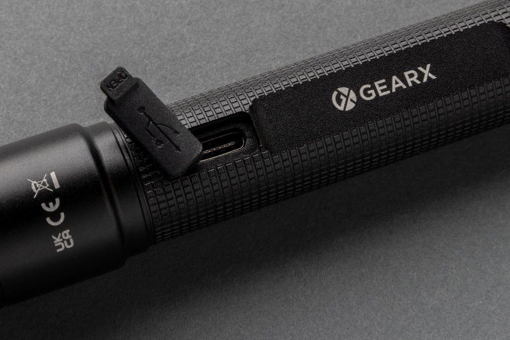 Gear X RCS recycled aluminium USB-rechargeable torch