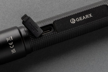 Gear X RCS recycled aluminium USB-rechargeable torch