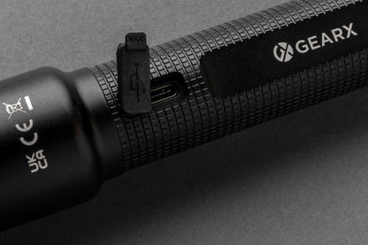 Gear X RCS recycled aluminium USB-rechargeable torch large